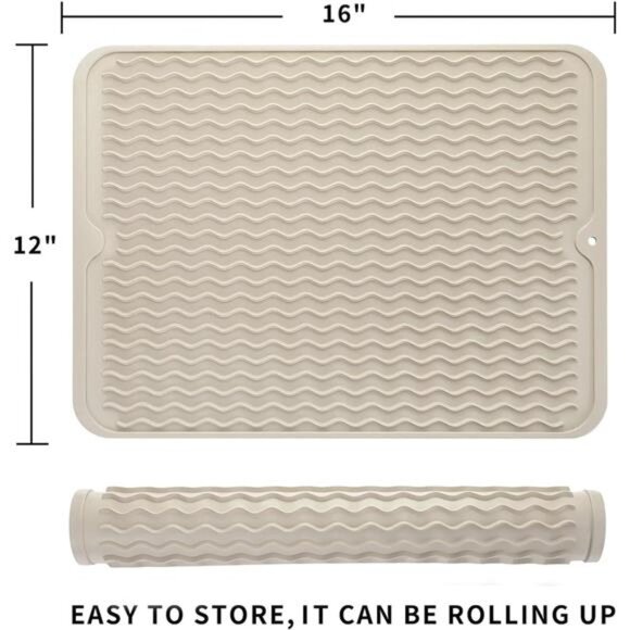 Silicone Dish Drying Mat for Multiple Usage,Easy clean,Eco-friendly - Picture 2 of 7